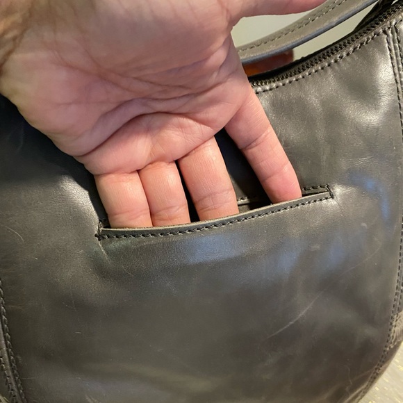 Medium Size Grey Hobo Bag - Picture 5 of 9